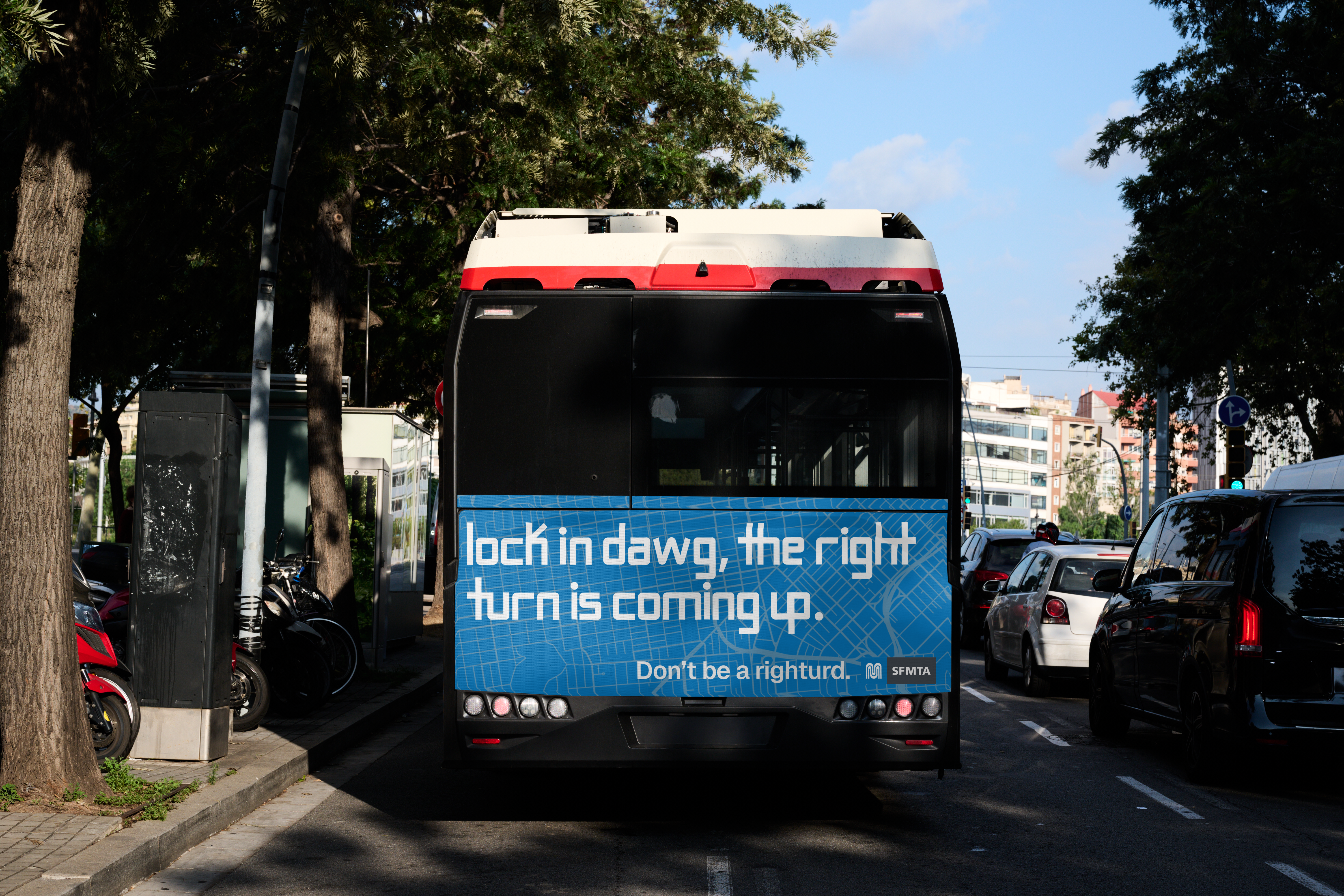 SFMTA bus mockup